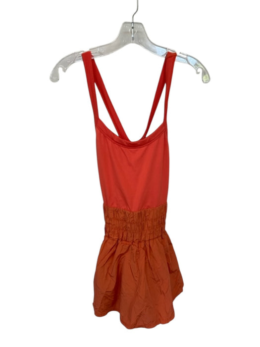 FP Movement Size M Orange razor back Shorts Athletic Romper Orange / M