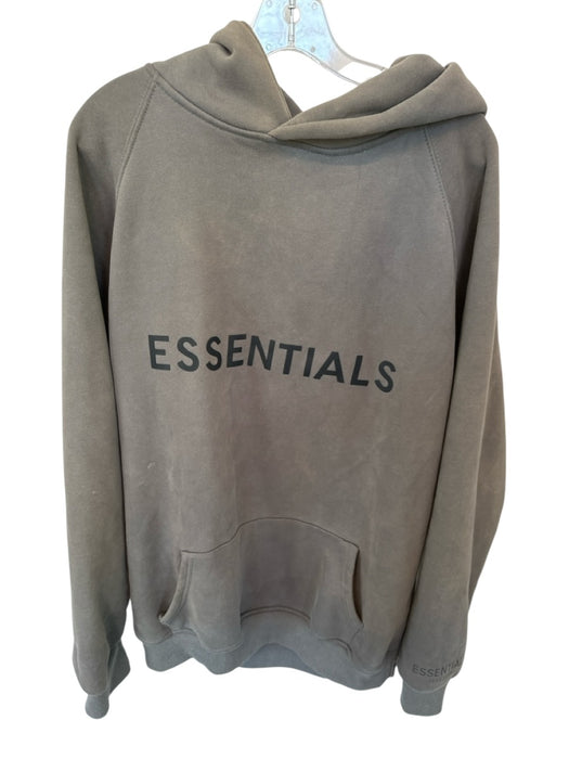 Essentials Size XL Grey Hood Front Pocket Men's Sweatshirt Grey / XL