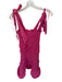 Hyfve Size L Pink Cotton Tie Straps Ruffle Sinch Detail Mini Dress Pink / L