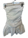 Peppermayo Size M White Cotton Blend Strapless Ruffles Bubble Hem Mini Dress White / M