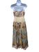 Zimmermann Size 1 Beige & Multi Cotton Sleeveless Floral Maxi Dress Beige & Multi / 1