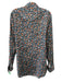Etro Size 43 Gray Cotton Floral Button up Men's Long Sleeve Shirt Gray / 43