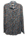 Etro Size 43 Gray Cotton Floral Button up Men's Long Sleeve Shirt Gray / 43