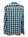 Burberry Brit Size XL Blue & Green Cotton Plaid Button Up Long Sleeve Shirt Blue & Green / XL