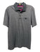 Ted Baker Size 5 Gray Cotton Striped Polo Men's Short Sleeve Gray / 5