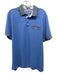 Ted Baker Size 6 Light blue Cotton Blend Solid Contrast Collar Polo Short Sleeve Light blue / 6