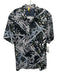 Ted Baker Size 6 Green & White Cotton Blend Floral Button Up Men's Short Sleeve Green & White / 6