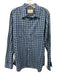 Robert Graham Size XL Blue & Green Cotton Plaid Button Up Long Sleeve Shirt Blue & Green / XL