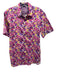 Robert Graham Size L Pink & Yellow Cotton Abstract Button Up Men's Short Sleeve Pink & Yellow / L
