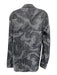Kenzo Size 17 Gray & White Cotton Abstract Button up Men's Long Sleeve Shirt Gray & White / 17