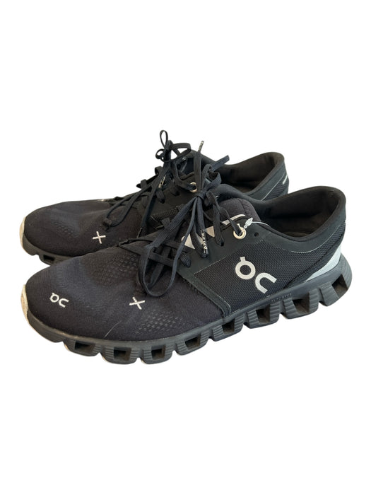 On Cloud Shoe Size 8.5 Black Manmade Material Almond Toe lace up Sneaker Shoes Black / 8.5