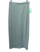 Reformation Size XS Green Poly Blend Button Front Ribbed Long Sleeve Skirt Set Green / XS
