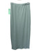 Reformation Size XS Green Poly Blend Button Front Ribbed Long Sleeve Skirt Set Green / XS