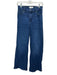 Frame Size 25 Blue Wash Cotton Blend Zip & Button Whiskering Wide Leg Jeans Blue Wash / 25