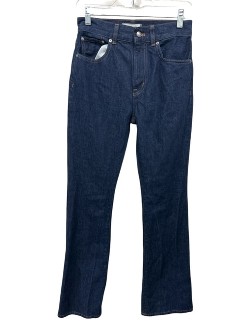 Madewell Size 25 Dark Wash Cotton Zip & Button Straight High Rise Jeans Dark Wash / 25