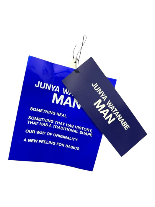 Junya Wantanabe NWT Size M Blue Cotton Solid Assymetrical Men's Short Sleeve Blue / M