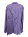 Etro Size 43 Purple & Blue Print Cotton Striped Button Up Long Sleeve Shirt Purple & Blue Print / 43
