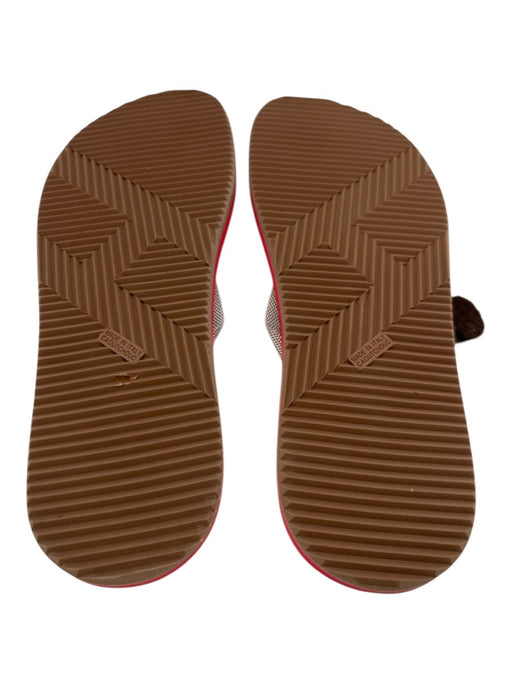 Hermes Shoe Size 41 Like New Red Rubber Solid Flip Flop Men's Shoes Red / 41