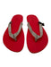 Hermes Shoe Size 41 Like New Red Rubber Solid Flip Flop Men's Shoes Red / 41
