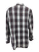 Loewe Size M Gray, Burgundy & White Viscose Blend Long Sleeve Plaid Top Gray, Burgundy & White / M