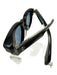 Jacques Marie Mage Like New Black Plastic Solid Men's Sunglasses Black