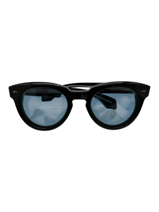 Jacques Marie Mage Like New Black Plastic Solid Men's Sunglasses Black