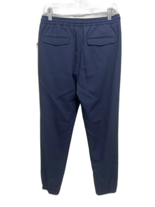 Dior AS IS Size 46 Navy Blue Wool Solid Drawstring Men's Pants Navy Blue / 46