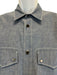 Louis Vuitton Size L Blue Cotton Solid Chambray Men's Long Sleeve Shirt Blue / L