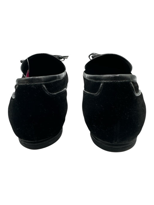 Bottega Veneta Shoe Size Est 9 Black Velour Woven Accent Tuxedo Loafer Shoes Black / Est 9