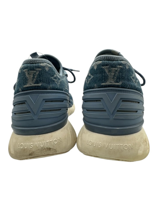 Louis Vuitton Shoe Size 8.5 Blue & White Synthetic logo Sneaker Men's Shoes Blue & White / 8.5