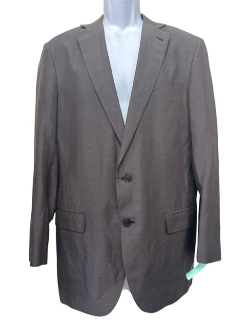 Ermenegildo Zegna Gray Silk & Linen Solid 2 Button Men's Blazer Gray / 54L