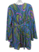 Alice McCall Size 4 Blue, Green & Pink Viscose Blend Metallic Thread Dress Blue, Green & Pink / 4