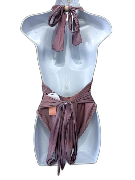 PQ Swimwear Size M Dusty Purple Polyamide Blend Gradient Tie Waist Swimsuit Dusty Purple / M