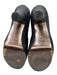 Fendi Shoe Size 39.5 Gray & Gold Felted Wool Lace Up Detail Stiletto Booties Gray & Gold / 39.5
