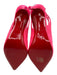 Christian Louboutin Shoe Size 36.5 Neon Pink Suede Lace Up Ankle Booties Neon Pink / 36.5
