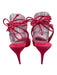 Christian Louboutin Shoe Size 36.5 Neon Pink Suede Lace Up Ankle Booties Neon Pink / 36.5