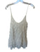 Mustard Seed Size S White Polyester Lace Overlay Spaghetti Strap Mini Dress White / S
