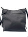 Tumi Black & Gunmetal Nylon Logo Zip Pocket Adjustable Strap Crossbody Bag Black & Gunmetal / Medium