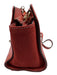 Mario Valentino Red & Gold Pebble Leather Suede Logo Detachable Chain Bag Red & Gold / Small