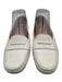 Tods Shoe Size 39 White Pebble Leather Round Toe embossed logo Loafer Flats White / 39
