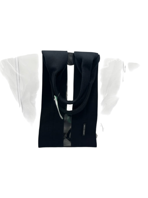 Rebecca Minkoff Clear & Black PVC & Leather Magnetic Closure Translucent Bag Clear & Black / L
