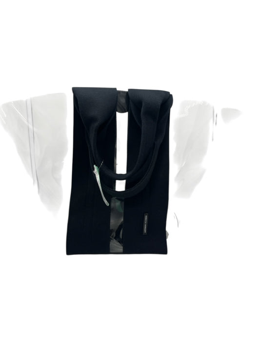 Rebecca Minkoff Clear & Black PVC & Leather Magnetic Closure Translucent Bag Clear & Black / L