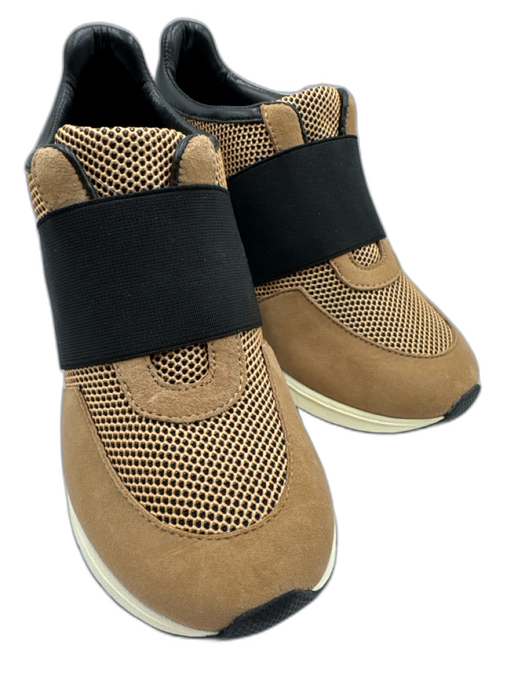 Sneex Shoe Size 6 Tan & black Textile & Leather Upper Suede Detail Sneakers Tan & black / 6