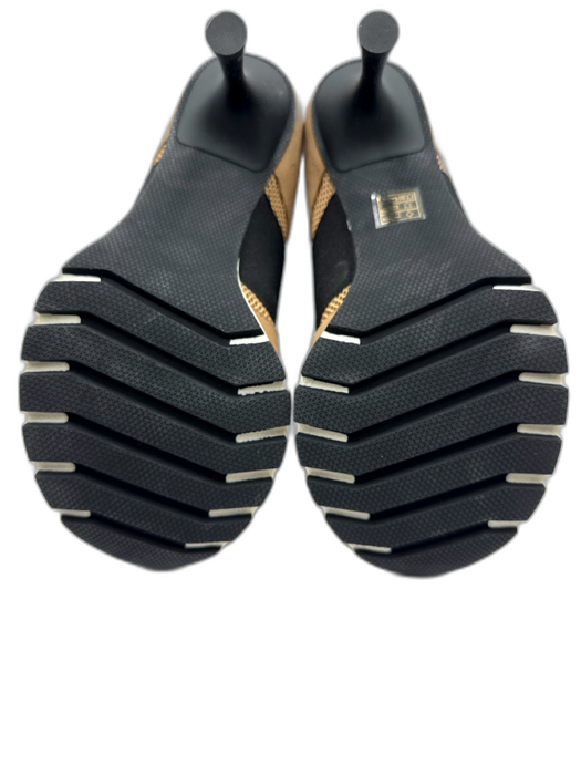 Sneex Shoe Size 6 Tan & black Textile & Leather Upper Suede Detail Sneakers Tan & black / 6