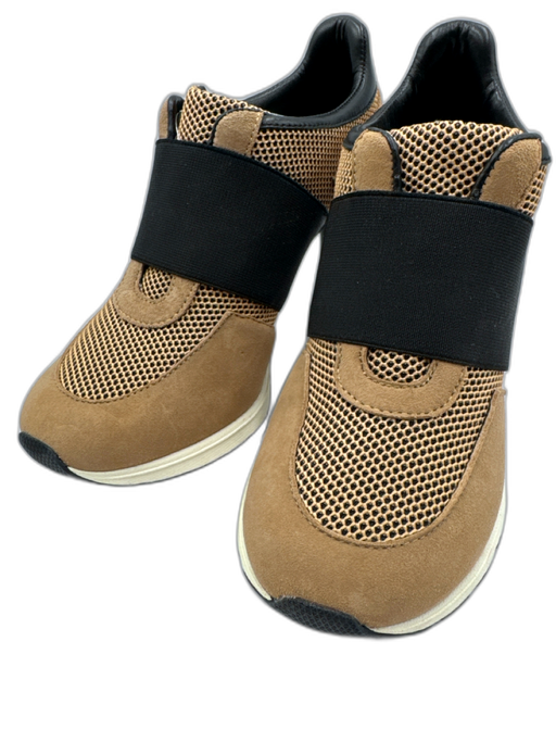 Sneex Shoe Size 6 Tan & black Textile & Leather Upper Suede Detail Sneakers Tan & black / 6