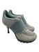 Sneex Shoe Size 6 Blue & Gray Suede & Leather Mesh Stretch Strap Slip On Pumps Blue & Gray / 6