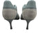 Sneex Shoe Size 6 Blue & Gray Suede & Leather Mesh Stretch Strap Slip On Pumps Blue & Gray / 6