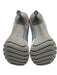 Sneex Shoe Size 6 Blue & Gray Suede & Leather Mesh Stretch Strap Slip On Pumps Blue & Gray / 6