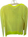 M. Patmos Size L Neon Yellow & Beige Extra fine merino wool Striped Knit Top Neon Yellow & Beige / L