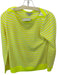 M. Patmos Size L Neon Yellow & Beige Extra fine merino wool Striped Knit Top Neon Yellow & Beige / L
